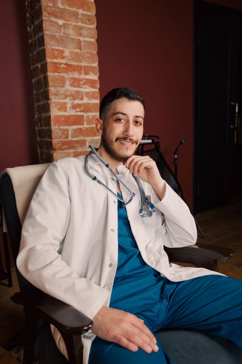 Illustrative portrait of a medical professional